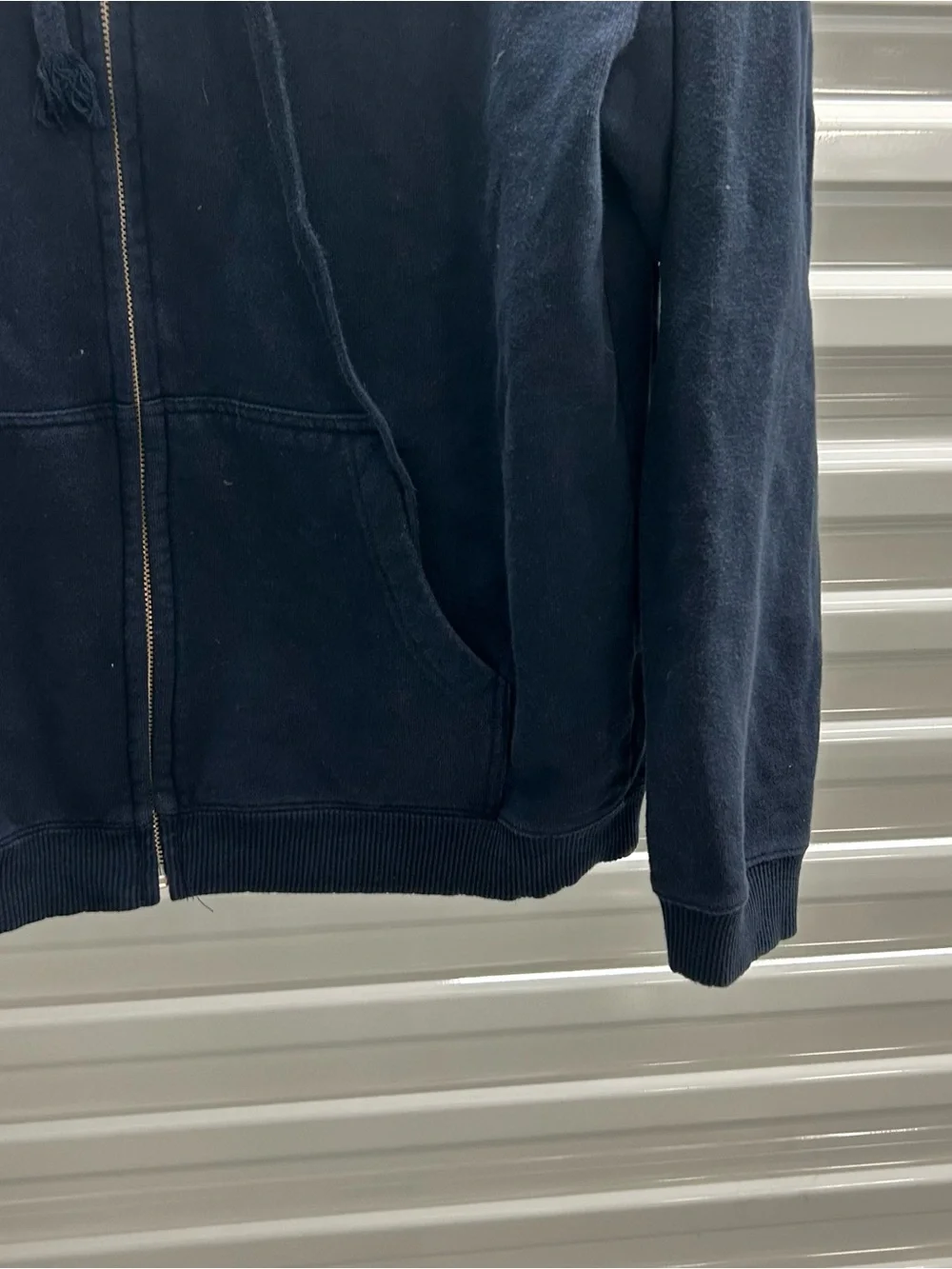 J. Crew Dark Navy Knit Zip Hoodie